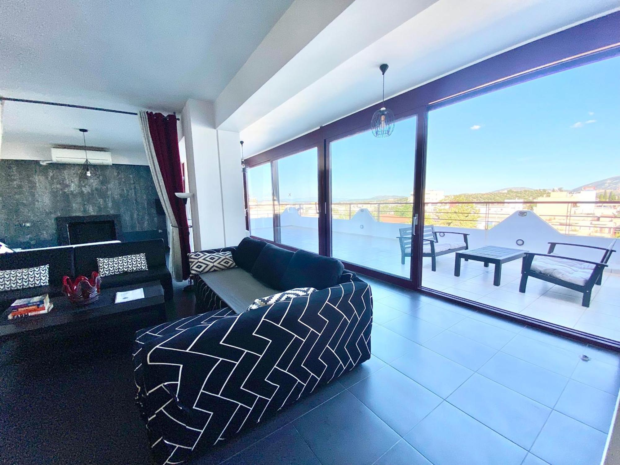 Luxury View Apartment 10Min From Athens Airport Koropi Esterno foto